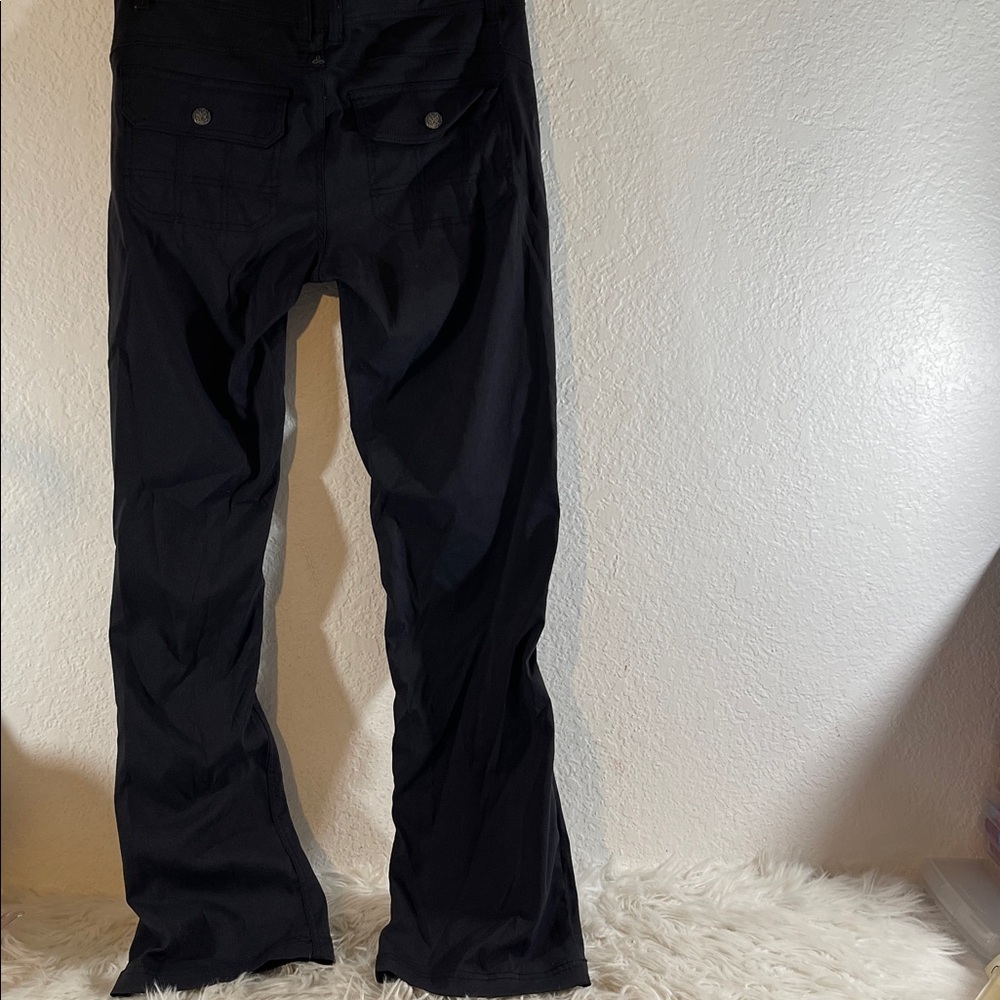 PrAna Women's Halle Pants W4HARG113 Hiking Roll Up Outdoor Stretch Black Size 6 - Picture 6 of 14